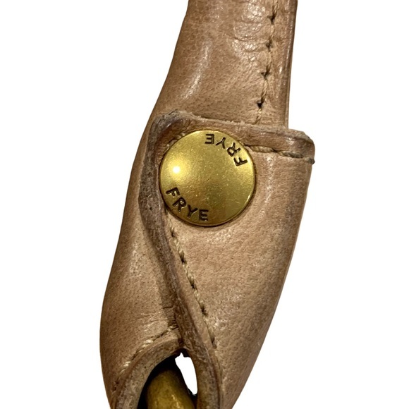 Frye Tan Melissa Leather‎ Distressed Hobo Shoulder Bag - Picture 12 of 16